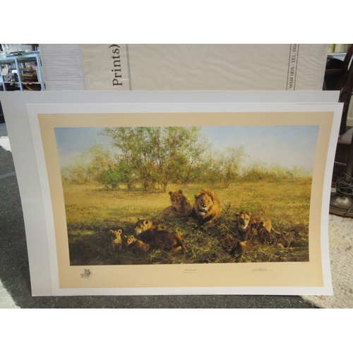 1096 - An unframed limited edition print after David Shepherd, titled 