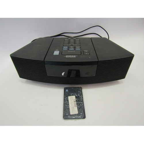 1256 - A Bose Wave radio CD player with remote (lid a/f)