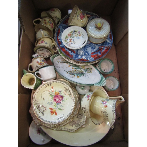 1154 - Two boxes of ceramics including Royal Winton and Tams