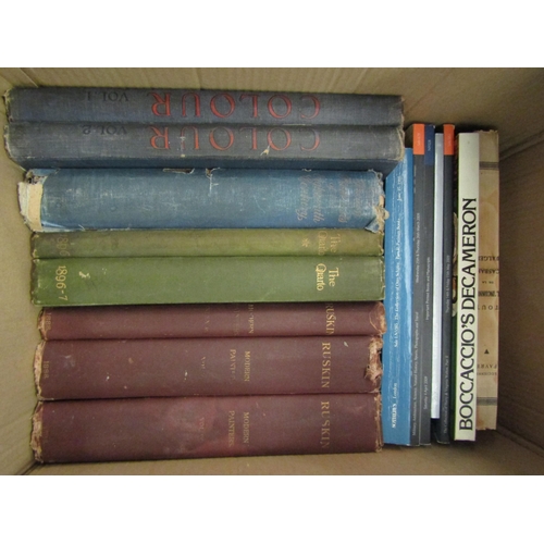 1158 - Two boxes of various art volumes, including 