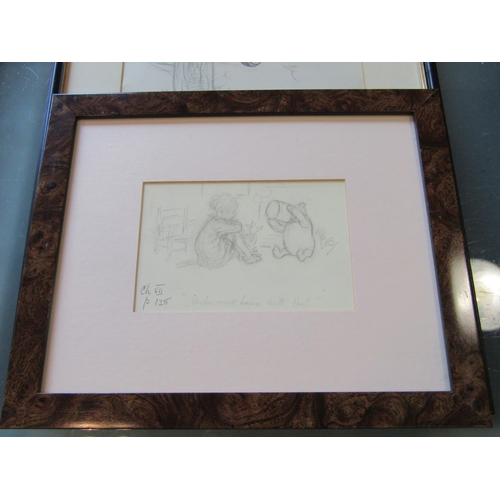 1175 - Six Winnie the Pooh prints, two framed and glazed (6)