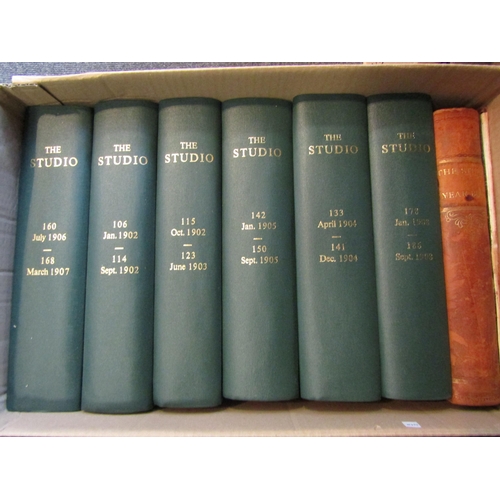 1201 - Two boxes containing a good number of bound volumes of 