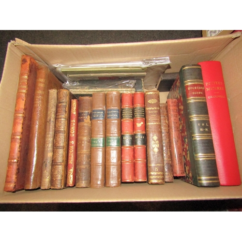 1212 - A box of assorted mainly 19th Century volumes, including Milton's Allegro & Il Penseroso, illustrate... 