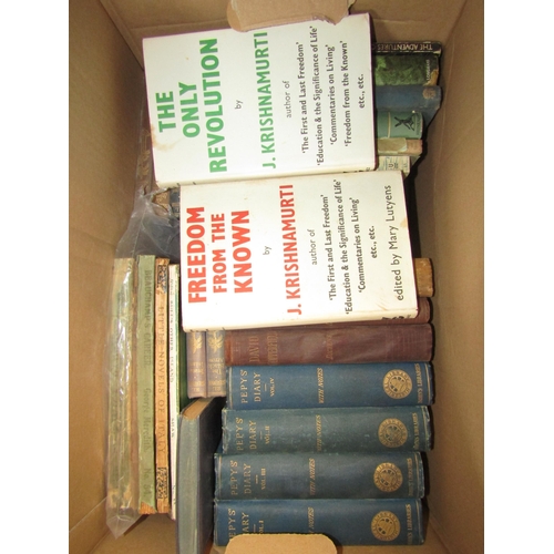 1236 - Three boxes of mixed literature, fiction and other books, etc.