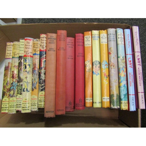 1413 - Two boxes of assorted Enid Blyton books including a good quantity of Famous Five children’s books, S... 