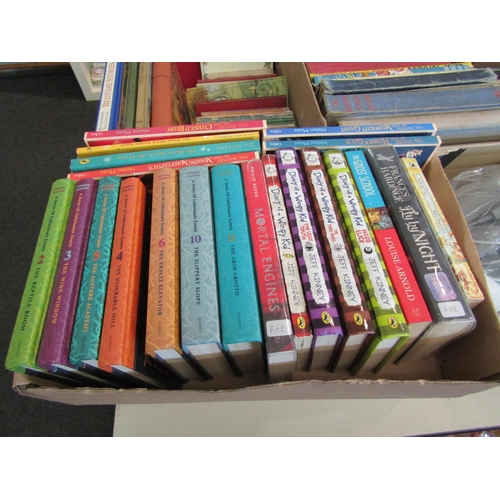 1462 - Four boxes of assorted children’s books and annuals, including Anthony Buckeridge ‘Jennings’ books, ... 