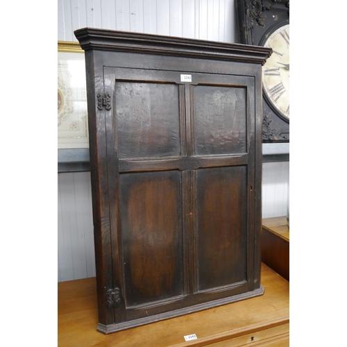 2105 - A 1950's mahogany corner cabinet