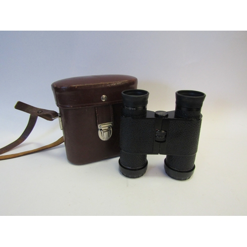 1245 - A pair of carl Zeiss Jena Notarem 8x32B MC binoculars in leather case