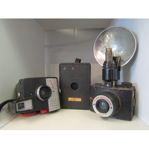 1357 - An Ansco Jr Press & Ansco box camera along with a Imperial debonair (3)