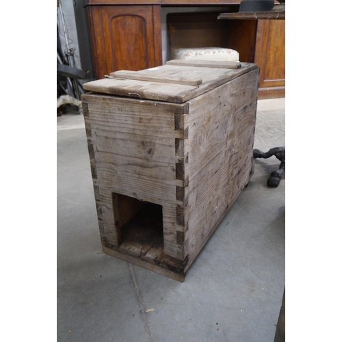 2025 - A pair of rustic pine beehives