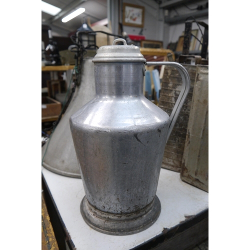 2043 - A metal milk churn