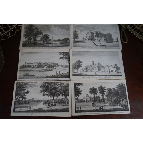 2087 - 25 late 18th Century Architectural prints of London buildings,  country houses etc