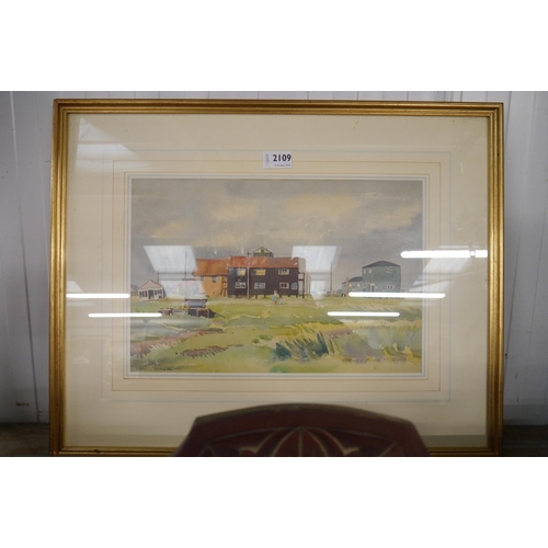 2109 - A watercolour of Walberswick - East Point by JAMES MASON