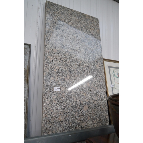 2149 - A slab of marble/granite 40x90cm