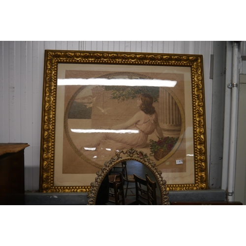 2170 - A gilt framed Sydney Kendrick print of a lady 