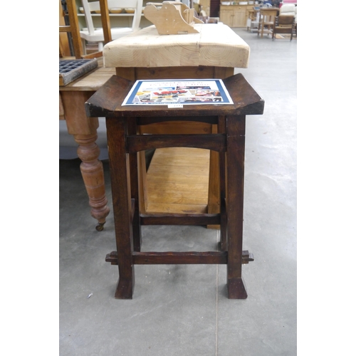 2272 - A hardwood oriental bar stool