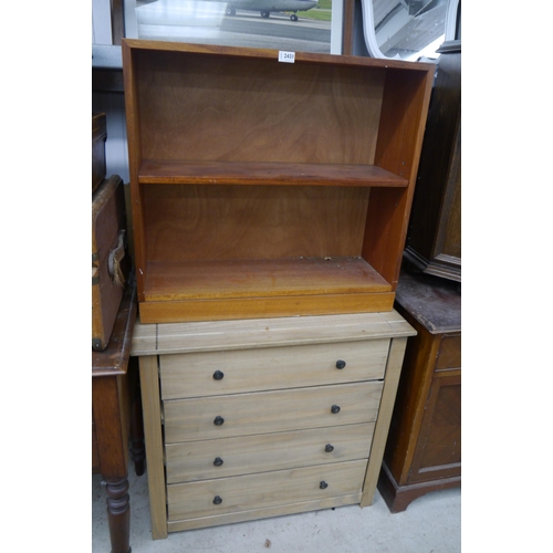 2431 - A small 1970's teak bookcase