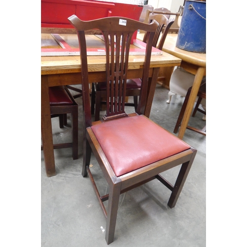 2438 - Four Chippendale style mahogany chairs