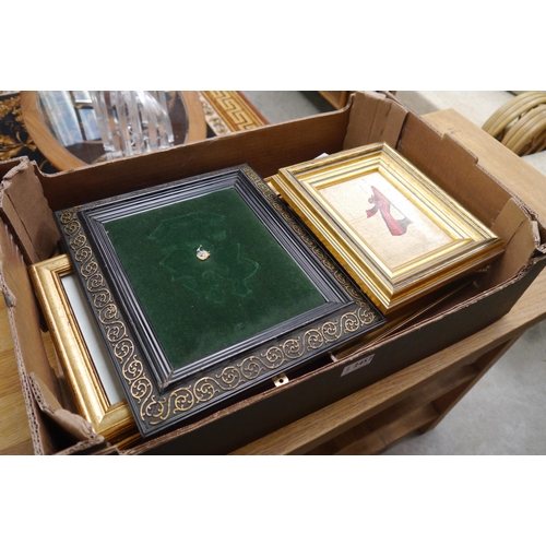 2457 - A box of gilt framed pictures