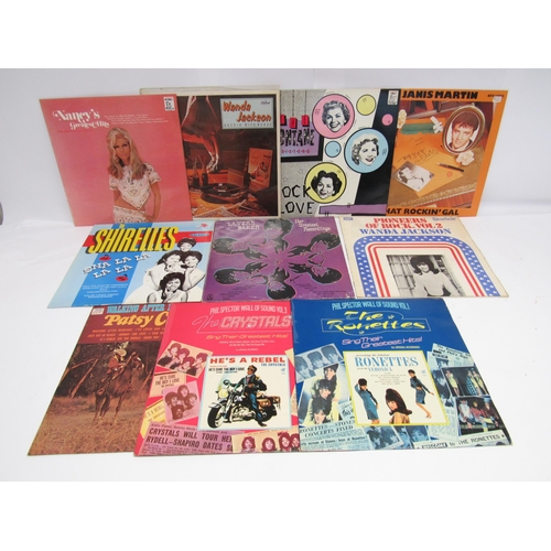 7181 - Rock & Roll / Pop -A collection of LPs by female artists, to include Wanda Jackson - 'Rockin' With W... 