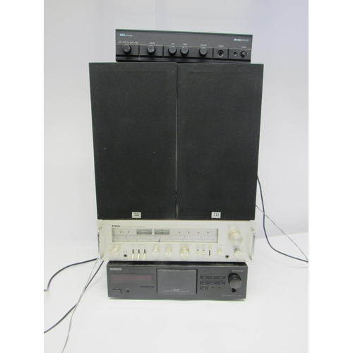 7364 - Hi-fi - Assorted hi-fi separates to include Arcam Alpha amplifier, pair of Monitor Audio speakers, T... 