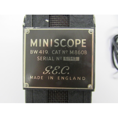 7414 - A G.E.C. BW419 Mini scope oscilloscope in fitted case