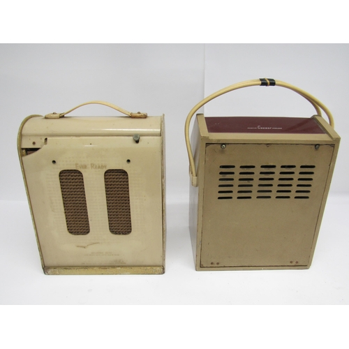 7318 - Two 1940s portable valve radios to include Ever Ready model C and Cossor 469 (2)