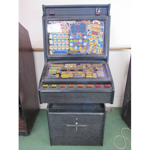 7424 - A vintage 'Double Chance' £100 jackpot fruit machine by Bell Fruit, approx. 165cm tall x 67cm wide x... 