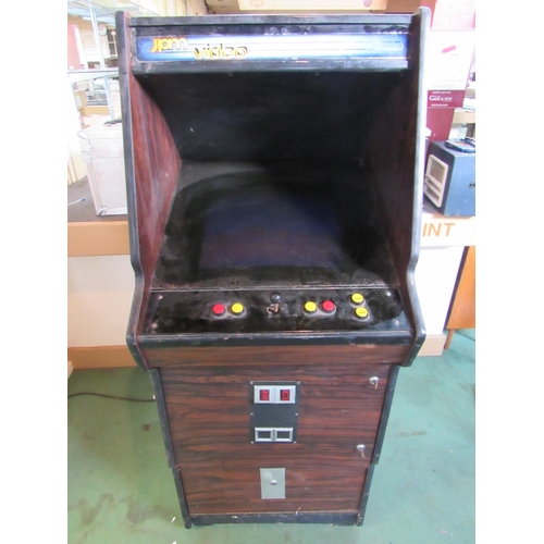 7425 - A JPM Video vintage arcade video game cabinet, approx. 153cm tall x 61cm wide x 70cm deep