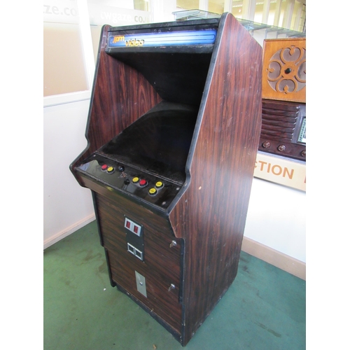 7425 - A JPM Video vintage arcade video game cabinet, approx. 153cm tall x 61cm wide x 70cm deep