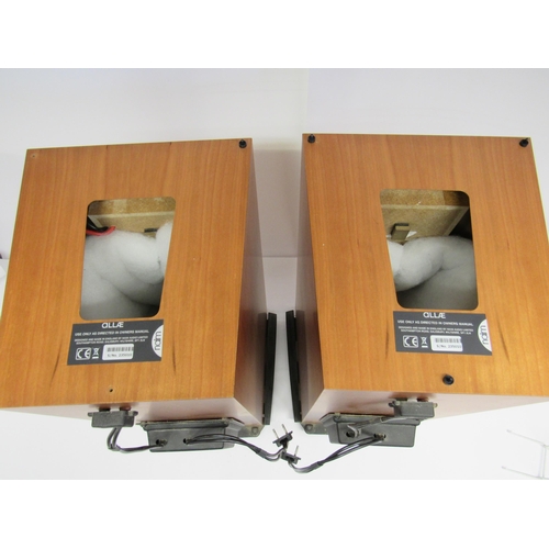 7486 - Hi-fi - A pair of Naim 'Allae' floorstanding speakers in cherry wood finish, serial no.235010, 96cm ... 