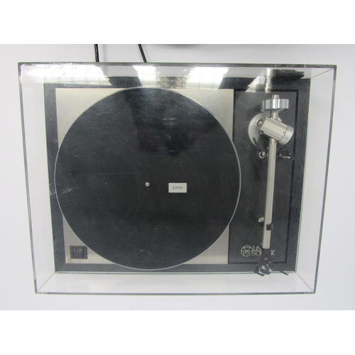 7487 - A Linn Sondek LP12 belt drive turntable with Linn Ittok LV II tonearm and Shure V15 Type III cartrid... 