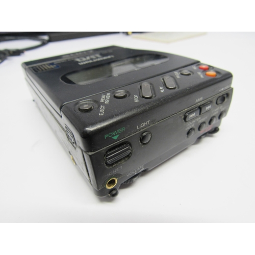 7475 - A Sony TCD-D3 DAT Digital Audio Tape-Corder with AC adaptor/ charger, and a Sony RM-D3K System Adapt... 