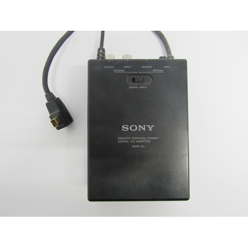 7475 - A Sony TCD-D3 DAT Digital Audio Tape-Corder with AC adaptor/ charger, and a Sony RM-D3K System Adapt... 