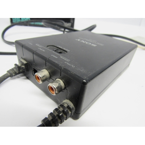 7475 - A Sony TCD-D3 DAT Digital Audio Tape-Corder with AC adaptor/ charger, and a Sony RM-D3K System Adapt... 