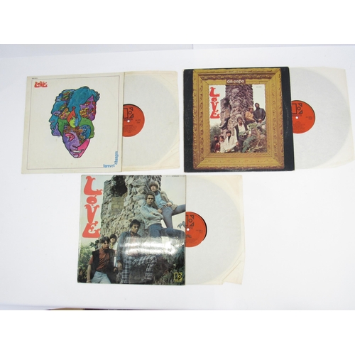 7140 - Psych - LOVE: Three original UK stereo pressing LPs with orange/black printed Elektra labels, to inc... 