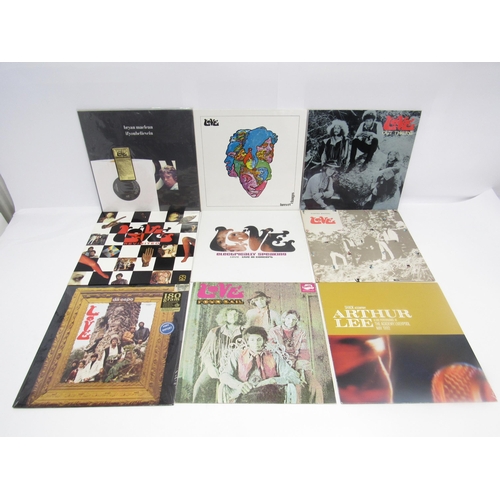 7141 - Psych - LOVE: A group of nine Love and related LPs to include 'Forever Changes' (K42015), 'Four Sail... 