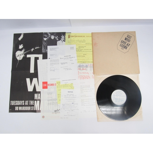 7240 - THE WHO: 'Live At Leeds' LP, original UK first pressing with black lettering, complete with 11 inser... 