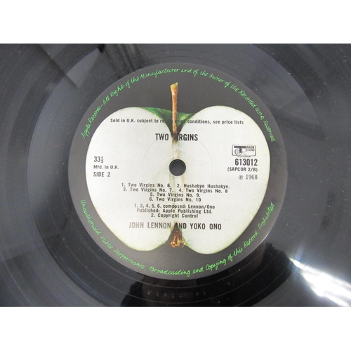 7242 - JOHN LENNON & YOKO ONO: 'Unfinished Music No.1 Two Virgins' LP with original black inner (Apple Reco... 