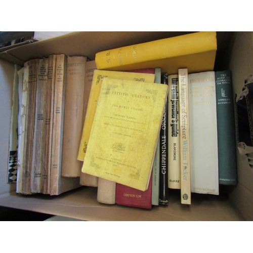 1501 - Four boxes of mainly assorted art, architecture and antiques related books