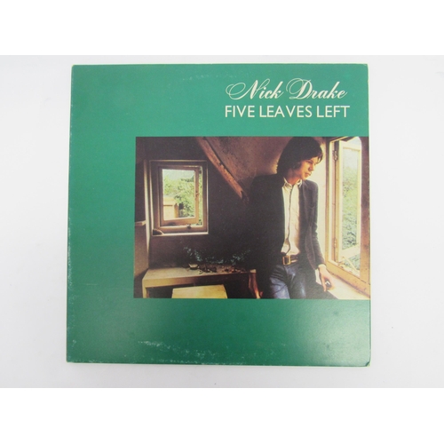 7001 - NICK DRAKE: 'Five Leaves Left' LP, 1972 UK pressing with Island pink rim 'palm tree' labels (ILPS 91... 