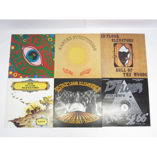 7024 - Garage / Psych - THE 13th FLOOR ELEVATORS: Six reissue and bootleg LPs to inlude 'The Psychedelic So... 