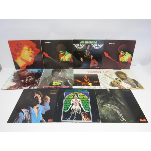 7032 - JIMI HENDRIX: A collection of eleven Jimi Hendrix and related LPs to include 'Are You Experienced' (... 