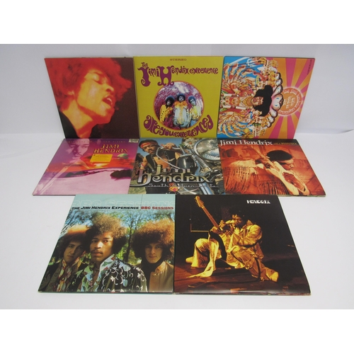 7033 - JIMI HENDRIX: A collection of eight LPs to include 'Are You Experienced' (MCA2-11602, limited editio... 