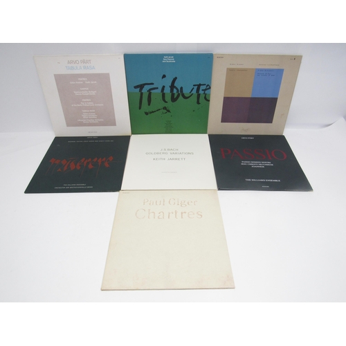 7059 - Jazz / Contemporary Classical - Seven LPs on the ECM label to include Keith Jarrett Trio - 'Tribute'... 