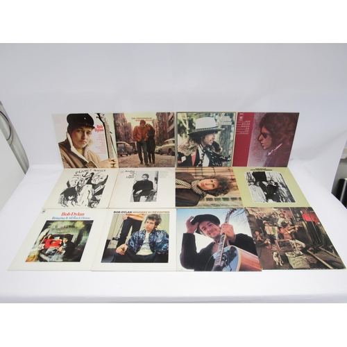 7073 - BOB DYLAN: Twelve LPs to include 'Bob Dylan' (CBS 32001), 'The Freewheelin' Bob Dylan' (32390), 'Ano... 