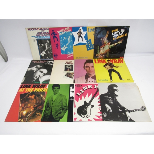 7092 - Rock & Roll / Rockabilly - LINK WRAY: Twelve LPs to include 'The Link Wray Rumble' Spanish pressing ... 