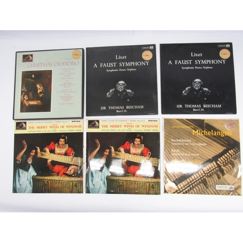 7074 - Classical- A collection of UK stereo pressing classical vinyl LP records and box sets on the HMV lab... 