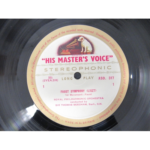 7074 - Classical- A collection of UK stereo pressing classical vinyl LP records and box sets on the HMV lab... 