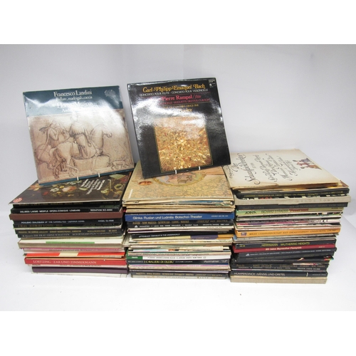 7093 - Classical- A collection of approximately one-hundred and fifty classical vinyl LP records and box se... 